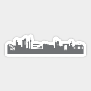 Stuttgart in gray Sticker